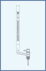 lateral PTFE key, with Schellbach stripe, class B lateral PTFE key, with Schellbach stripe, class B