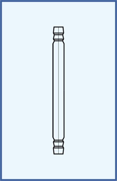 Connecting tube - Double-ended hose connection